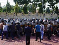 TNI-Polri Latihan Dalmas Gabungan Pengamanan Pemilu