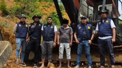 Polisi Amankan Satu Unit Ekskavator di Lokasi Tambang Ilegal di Aceh Selatan