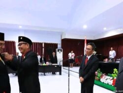 Pj Bupati Hadiri Paripurna Istimewa dan Pengangkatan PAW Anggota DPRD Sitaro