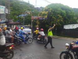 Padat Pagi, Polres Sibolga Sebar Personil di Jalan Raya