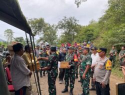 Waka Polres Tanah Karo Dampingi  Kunjungan Tim Wasef AD ke Lokasi TMMD