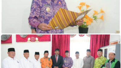 Pimpinan Wakil Ketua IV BAZNAS Tapteng Dilantik Pj Bupati Sugeng Riyanta