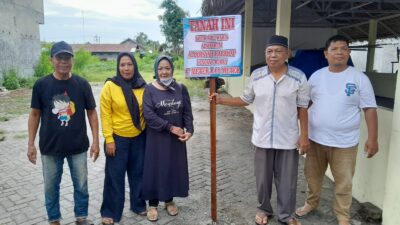 Hindari Mafia Tanah, 9 Ahli Waris Lahan di Jalan Diponegoro Lubuk Pakam Dirikan Plang