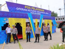 Kapolres Aceh Tamiang Cek Pospam dan Posyan Operasi Ketupat Seulawah 2024