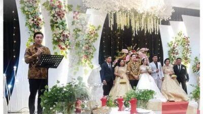 Wakili Bupati, Kabag Umum Setda Andryano Sampaikan Sambutan Pernikahan