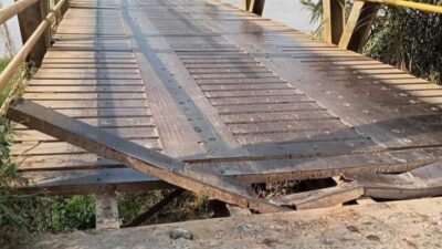 Jembatan Sei Rakyat Panai Tengah Rusak, Kesepakatan Perusahan Perkebunan Tidak Dipatuhi