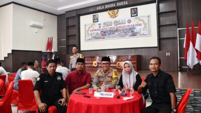 Kapolres Aceh Timur Gelar Halal Bihalal Bersama Para Insan Pers